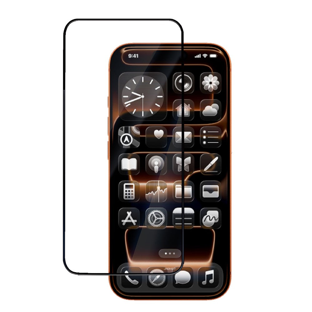 Apple iPhone 14 Pro Max Mohseven M6 HD Temperli Cam Ekran Koruyucu + Kolay Uygulama Aparatı