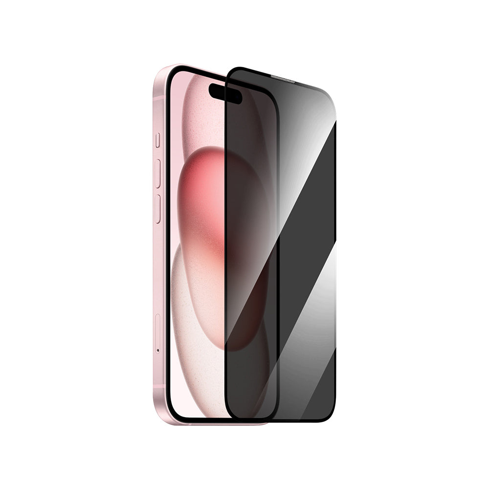 Apple iPhone 14 Pro Max Wiwu GT-011 Anti-Bacterial Polymer Oleophobic Coating Tempered Privacy Glass Screen Protector Black 