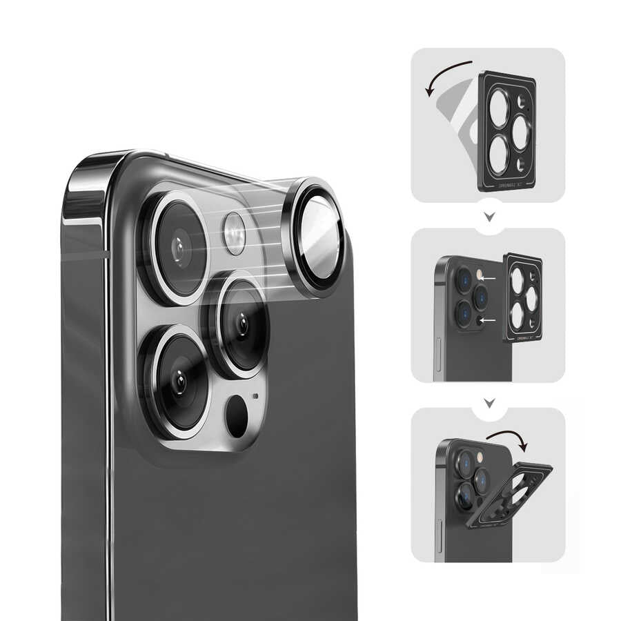 Apple iPhone 14 Pro Max Wiwu Lens Guard Metal Camera Lens Protector Colorful