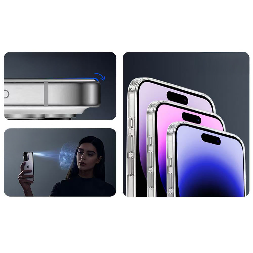 Apple iPhone 14 Pro Max Zore 3D Oliv HD Tempered Glass Screen Protector + Easy Application Tool Transparent