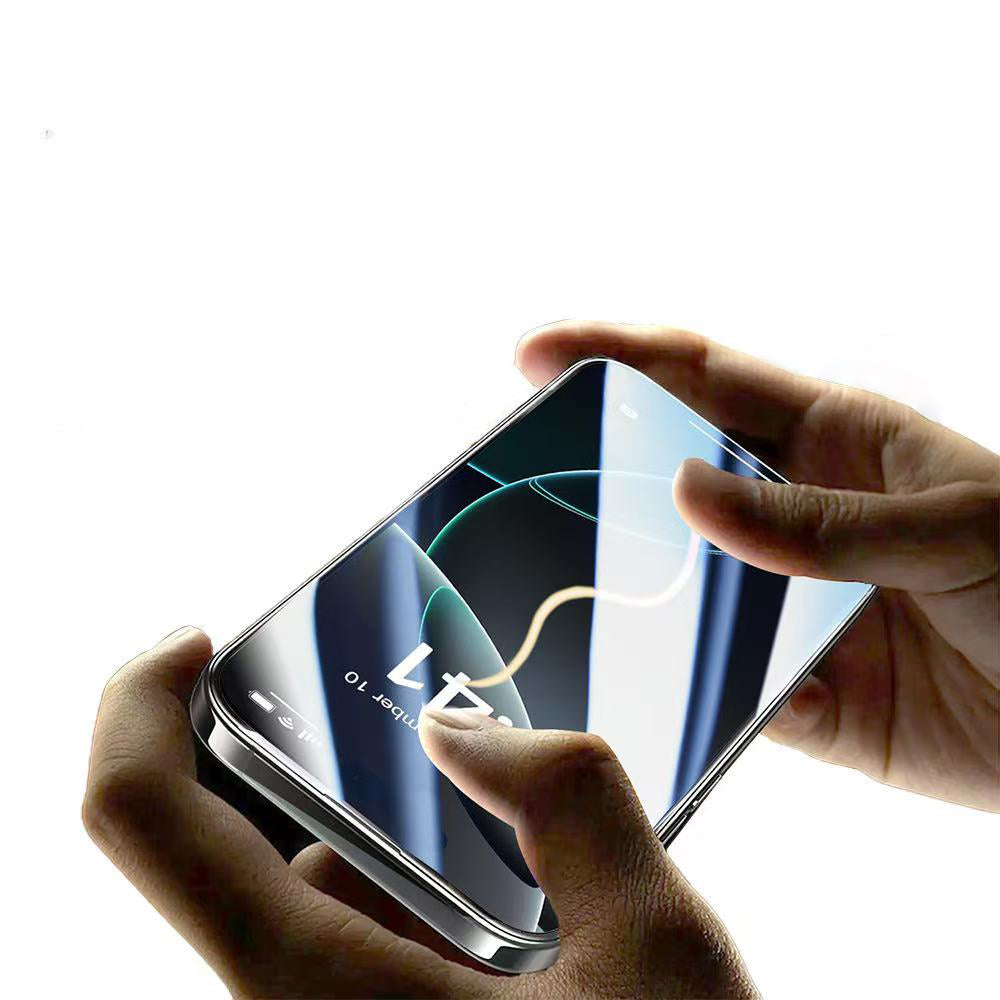 Apple iPhone 14 Pro Max Zore 3D Oliv HD Tempered Glass Screen Protector + Easy Application Tool Transparent