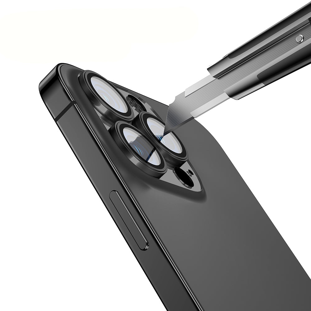 Apple iPhone 14 Pro Max Zore Micro Camera Lens Protector Black 