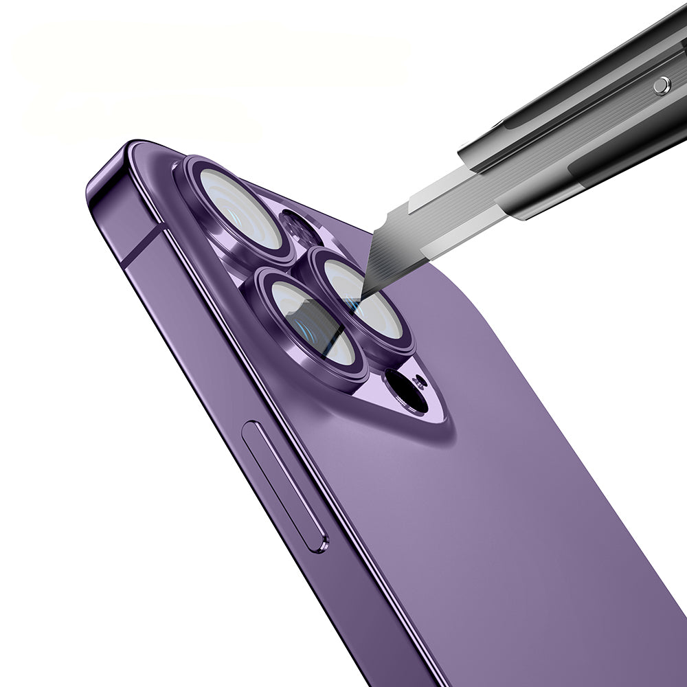 Apple iPhone 14 Pro Max Zore Micro Camera Lens Protector Deep Purple 