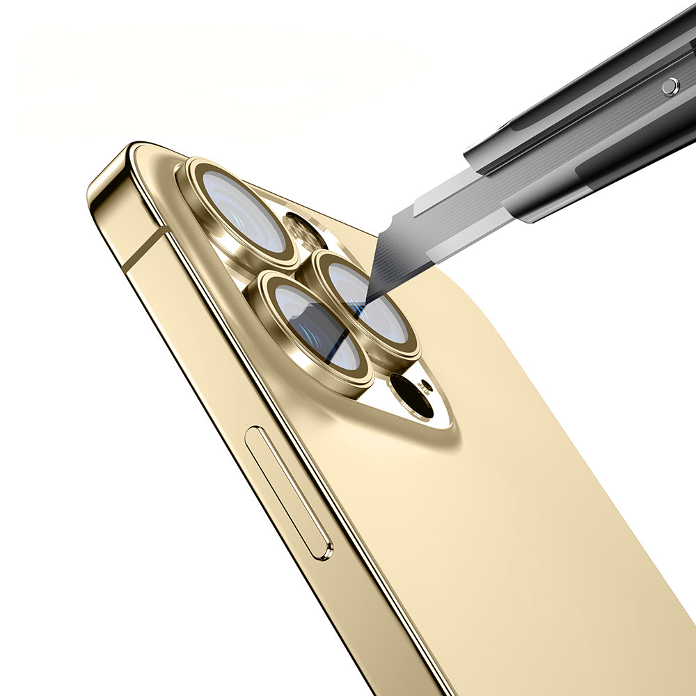 Apple iPhone 14 Pro Max Zore Micro Camera Lens Protector Gold 