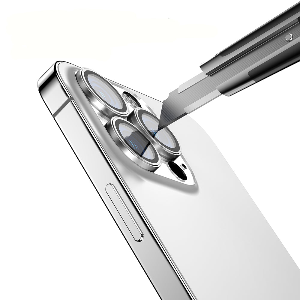 Apple iPhone 14 Pro Max Zore Micro Camera Lens Protector Silver 