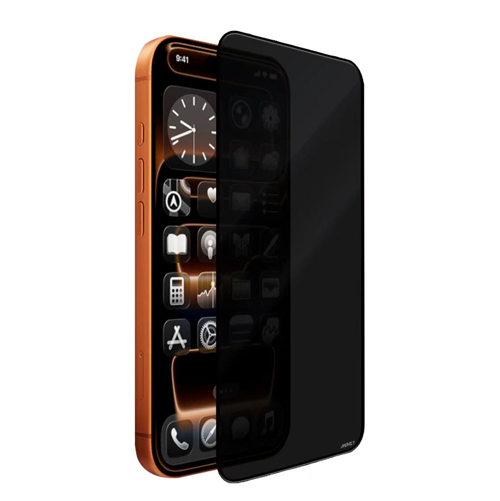 Apple iPhone 14 Pro Mohseven Safir Coating Privacy Hayalet Temperli Cam Ekran Koruyucu