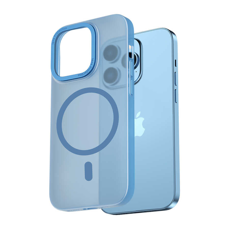 Apple iPhone 14 Pro Wiwu Frosted Magnetic Frosted Hard PC Cover Blue 