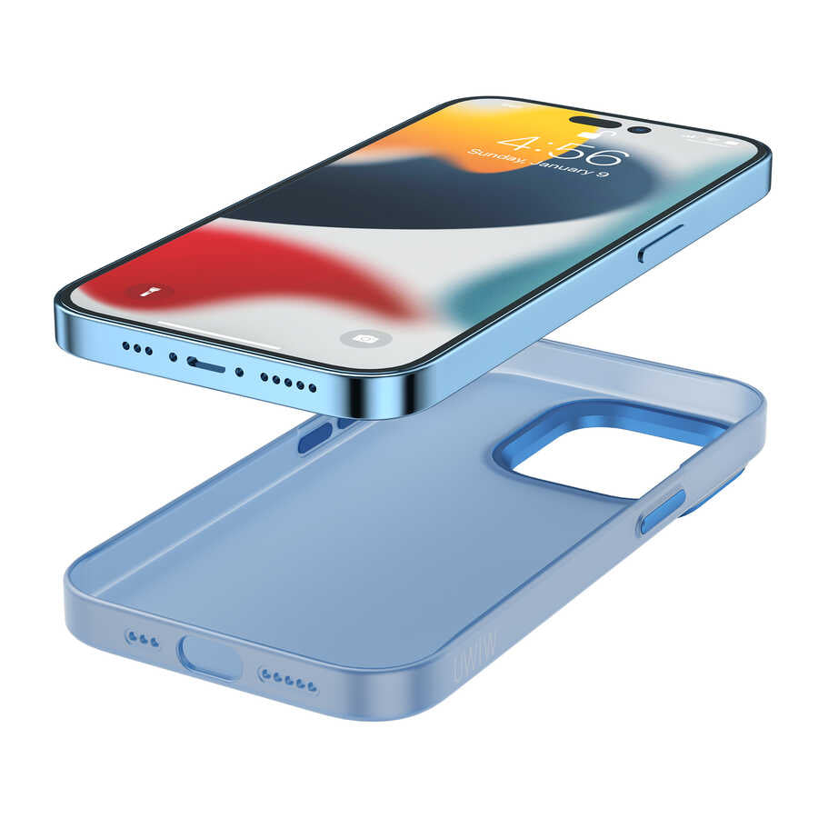 Apple iPhone 14 Pro Wiwu Frosted Magnetic Frosted Hard PC Cover Blue 