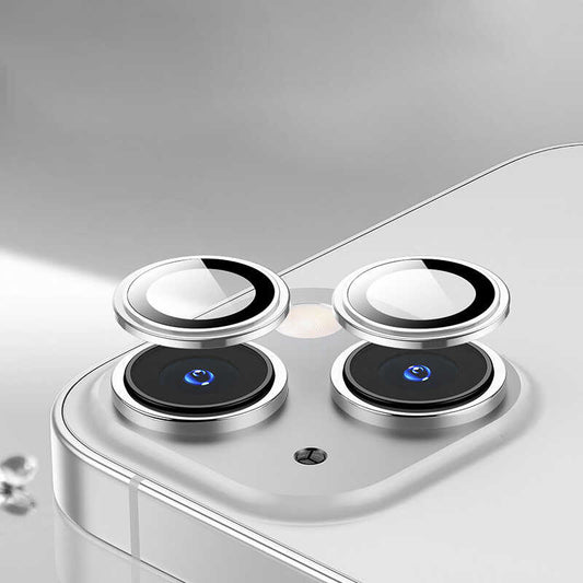 Apple iPhone 14 Wiwu Lens Guard Metal Camera Lens Protector Silver