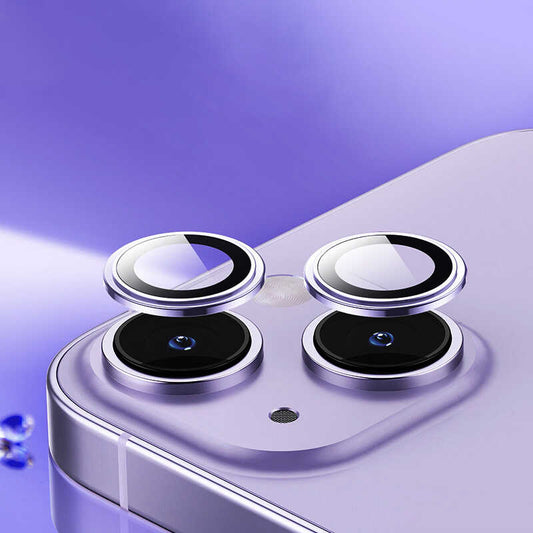 Apple iPhone 14 Wiwu Lens Guard Metal Camera Lens Protector Deep Purple