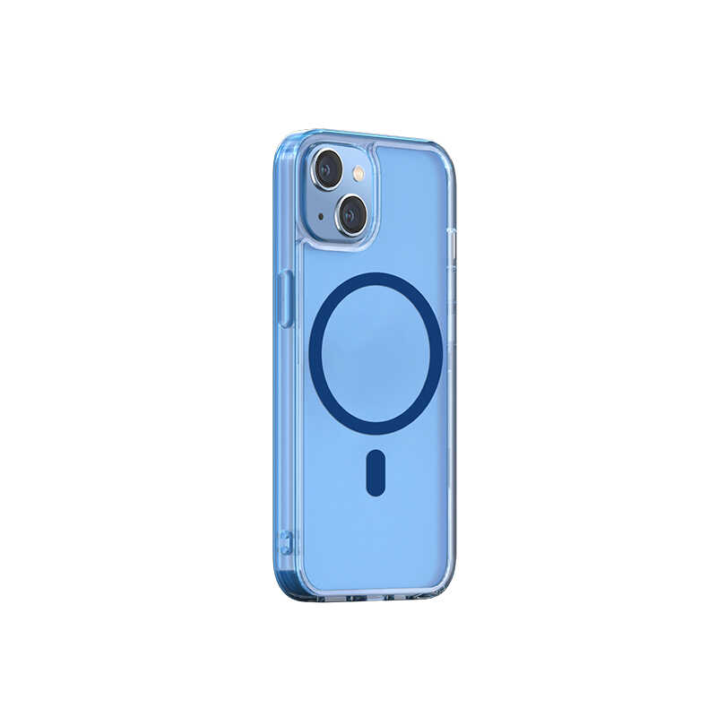 Apple iPhone 14 Wiwu M-safe Charging Feature Lens Protection Transparent Silicone Cover Colorless