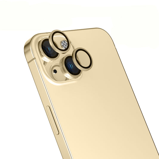 Apple iPhone 14 Zore Micro Camera Lens Protector Gold 