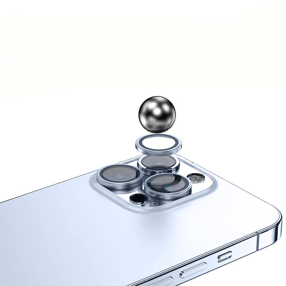 Apple iPhone 14 Zore Micro Camera Lens Protector Silver 