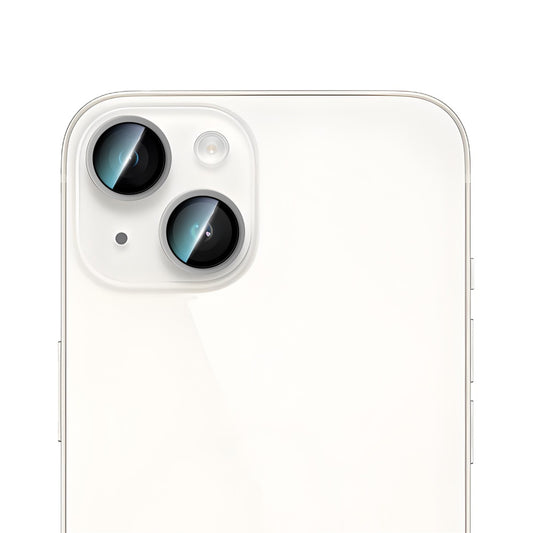 Apple iPhone 15 CaseWorld Alloy Serisi Oleofobik Anti Reflective Kamera Lens Koruyucu Gümüş