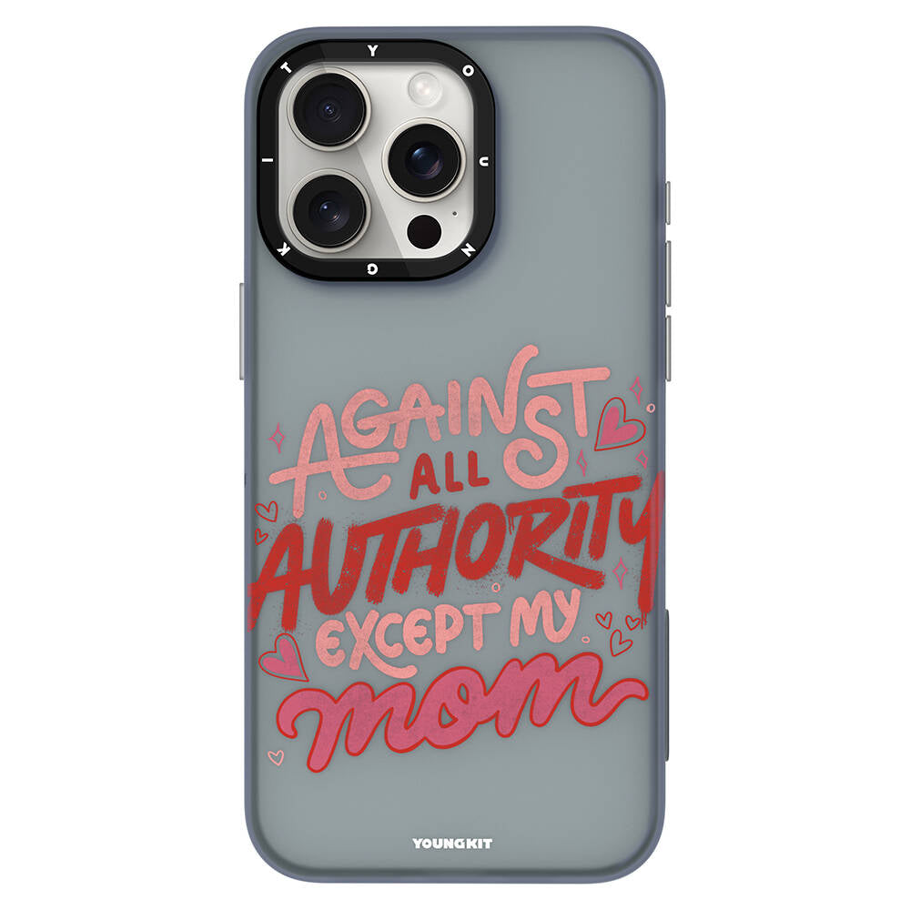Apple iPhone 15 Case Bethany Green Design Youngkit Sweet Language Cover Gray 