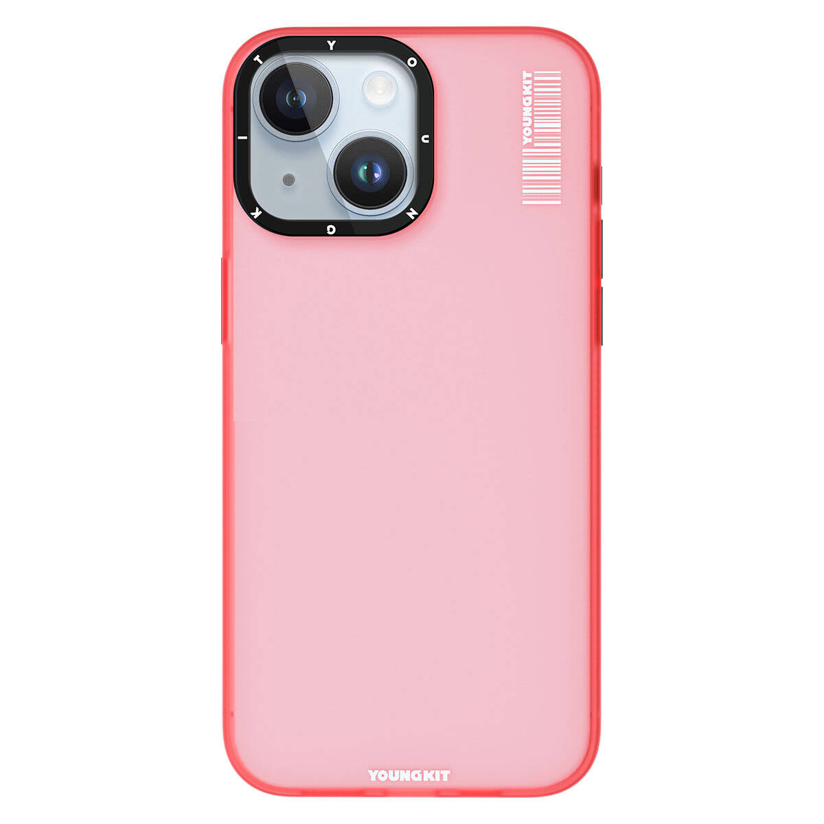 Apple iPhone 15 Case Frosted Matte Design Youngkit Hidden Sand Series Cover Pink 