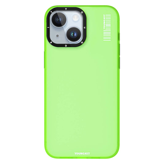 Apple iPhone 15 Case Frosted Matte Design Youngkit Hidden Sand Series Cover Green 
