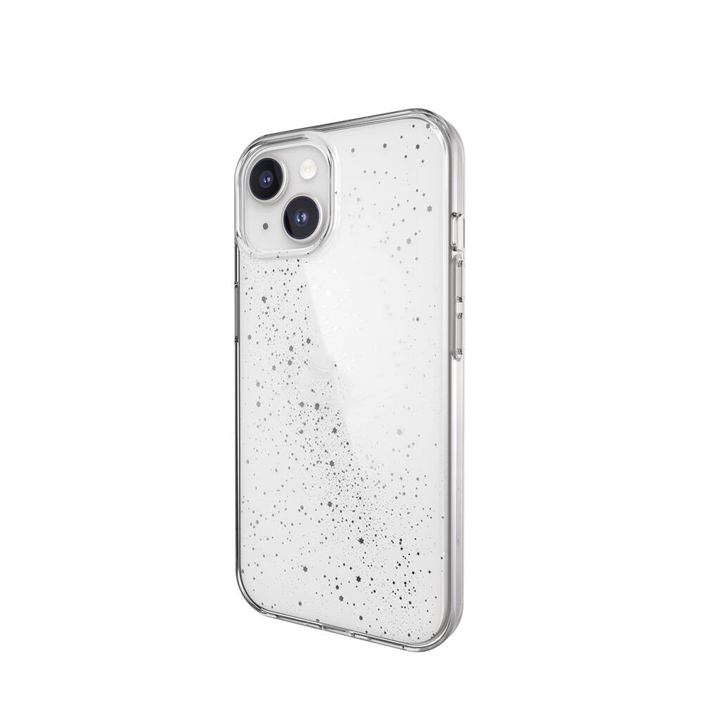 Apple iPhone 15 Kılıf Çift Katmanlı IMD Baskılı Bumper Lisanslı Switcheasy Cosmos Starlight Kapak Renksiz