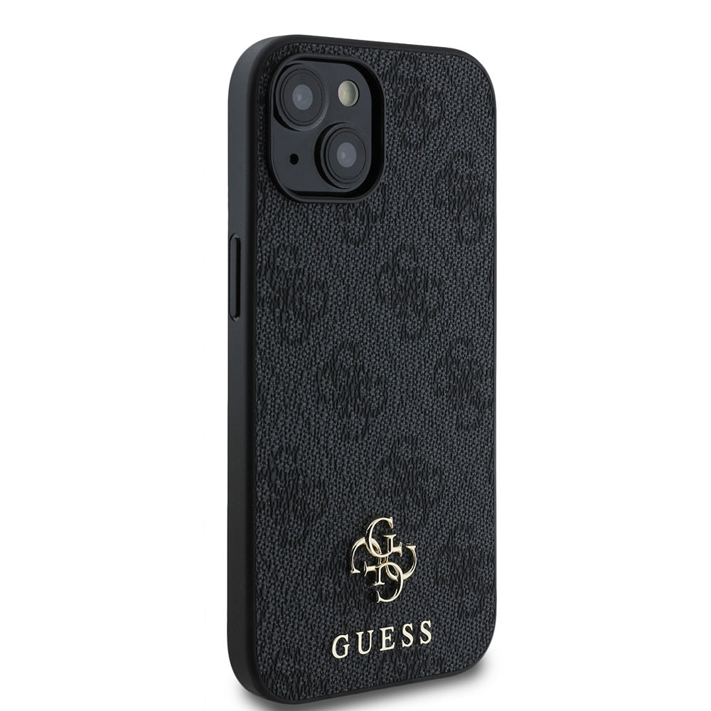 Apple iPhone 15 Case Guess Original Licensed M-safe Charging Feature Small 4G Classic Cover Pink