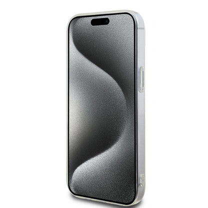 Apple iPhone 15 Kılıf Hello Kitty Orjinal Lisanslı Yazı ve İkonik Logolu Kitty Head Kapak Pembe