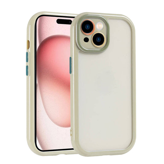 Apple iPhone 15 Case Camera Protection Colorful Edge and Frame Design Zore Vitamin Cover Green 