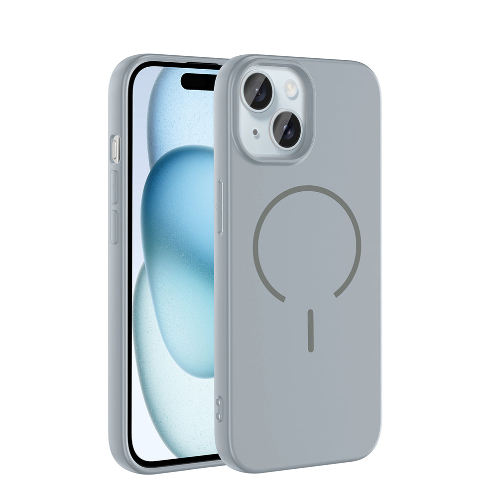 Apple iPhone 15 Kılıf M-safe Şarj Özellikli Zore Meta Kapak – Tak
