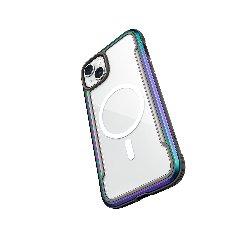 Apple iPhone 15 Kılıf M-safe Şarj Özellikli Airbagli Raptic Shield Serisi Şeffaf Arka Yüzey Kapak Colorful