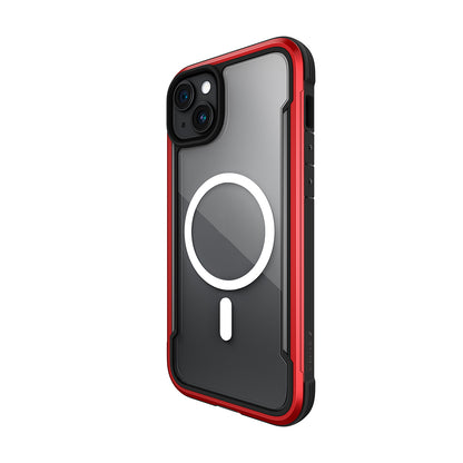 Apple iPhone 15 Kılıf M-safe Şarj Özellikli Airbagli Raptic Shield Serisi Şeffaf Arka Yüzey Kapak Siyah