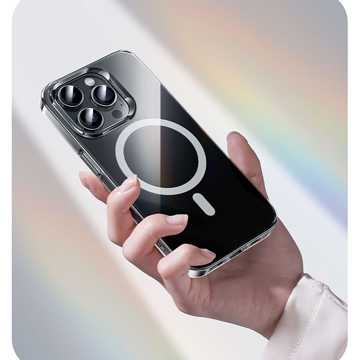 Apple iPhone 15 Case M-safe Charging Feature Benks Crystal Series Transparent Cover Colorless 