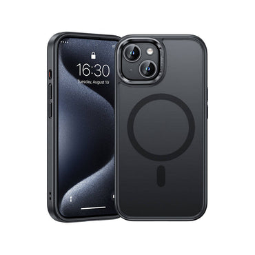 Apple iPhone 15 Case M-safe Charging Feature Benks Mist Protective Cover Black
