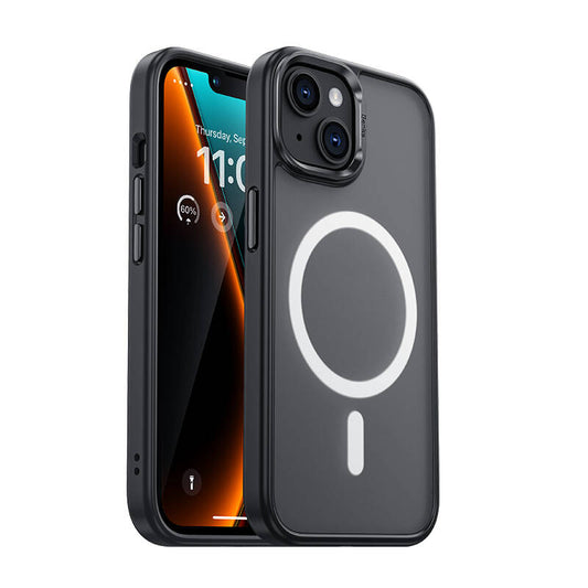 Apple iPhone 15 Case M-safe Charging Feature Benks Mist Protective Cover Black
