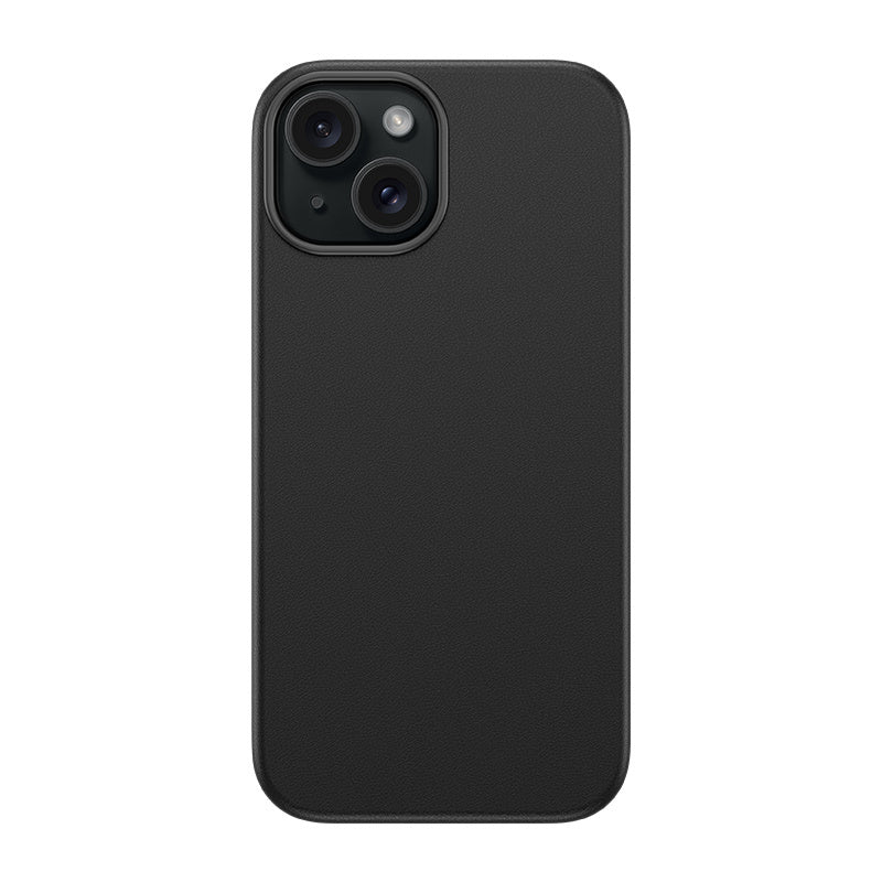 Apple iPhone 15 Kılıf M-safe Şarj Özellikli Benks Vintage Leather Kapak Siyah