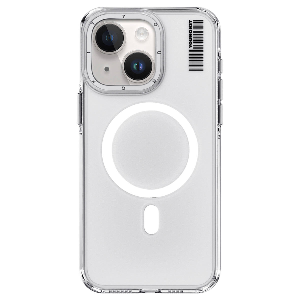 Apple iPhone 15 Case M-safe Charging Transparent Youngkit Crystal Shield Series Cover Colorless 