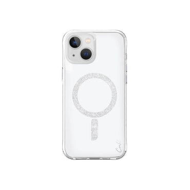 Apple iPhone 15 Kılıf M-safe Şarj Özellikli Simli Magnetik Coehl Glace Kapak Gümüş