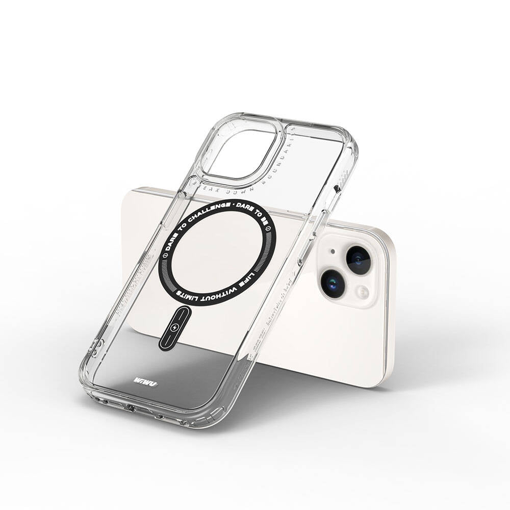 Apple iPhone 15 Case M-safe Charging Feature Wiwu Basic Color J Series Cover Gray 
