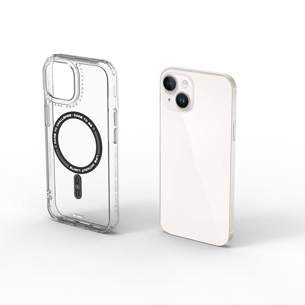 Apple iPhone 15 Case M-safe Charging Feature Wiwu Basic Color J Series Cover Gray 