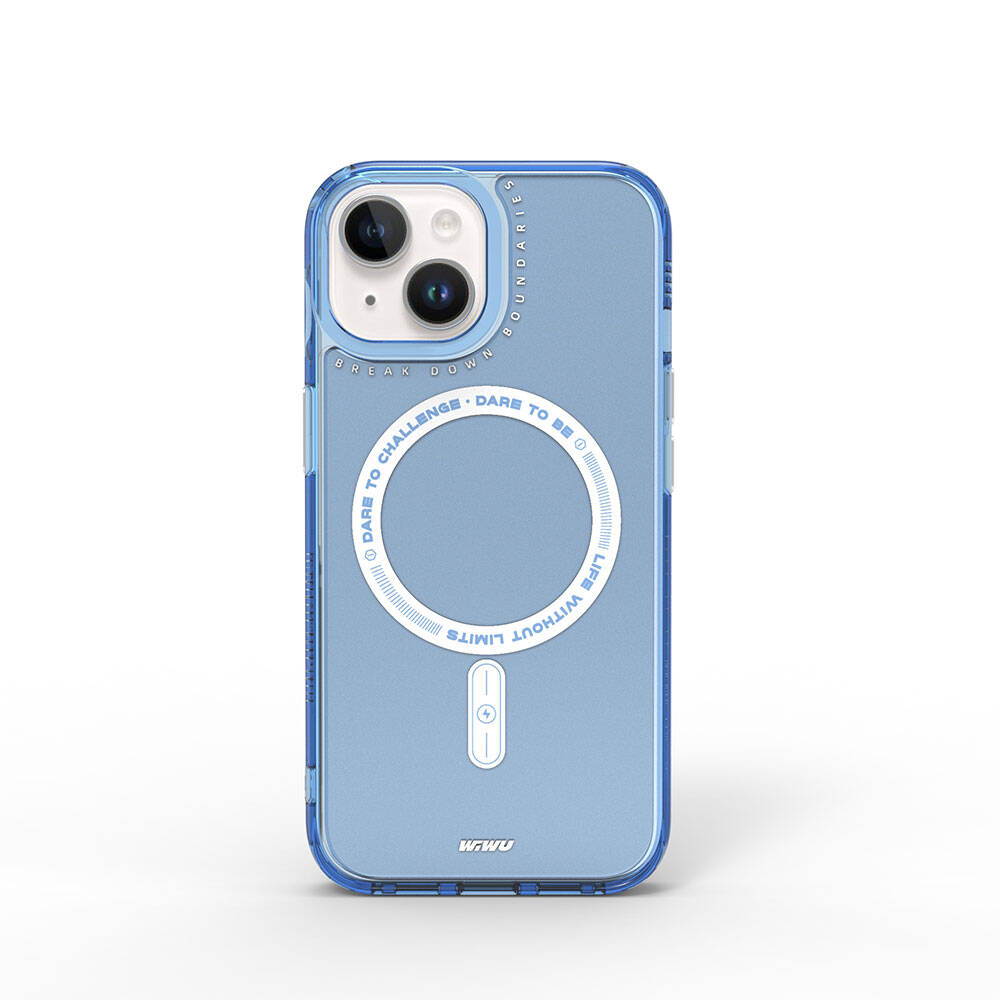 Apple iPhone 15 Case M-safe Charging Feature Wiwu Basic Color J Series Cover Gray 