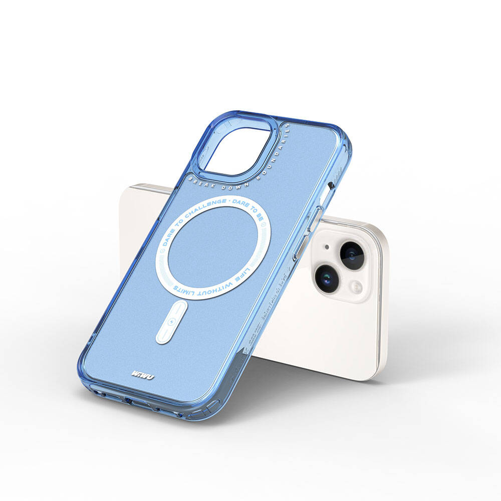Apple iPhone 15 Case M-safe Charging Feature Wiwu Basic Color J Series Cover Gray 