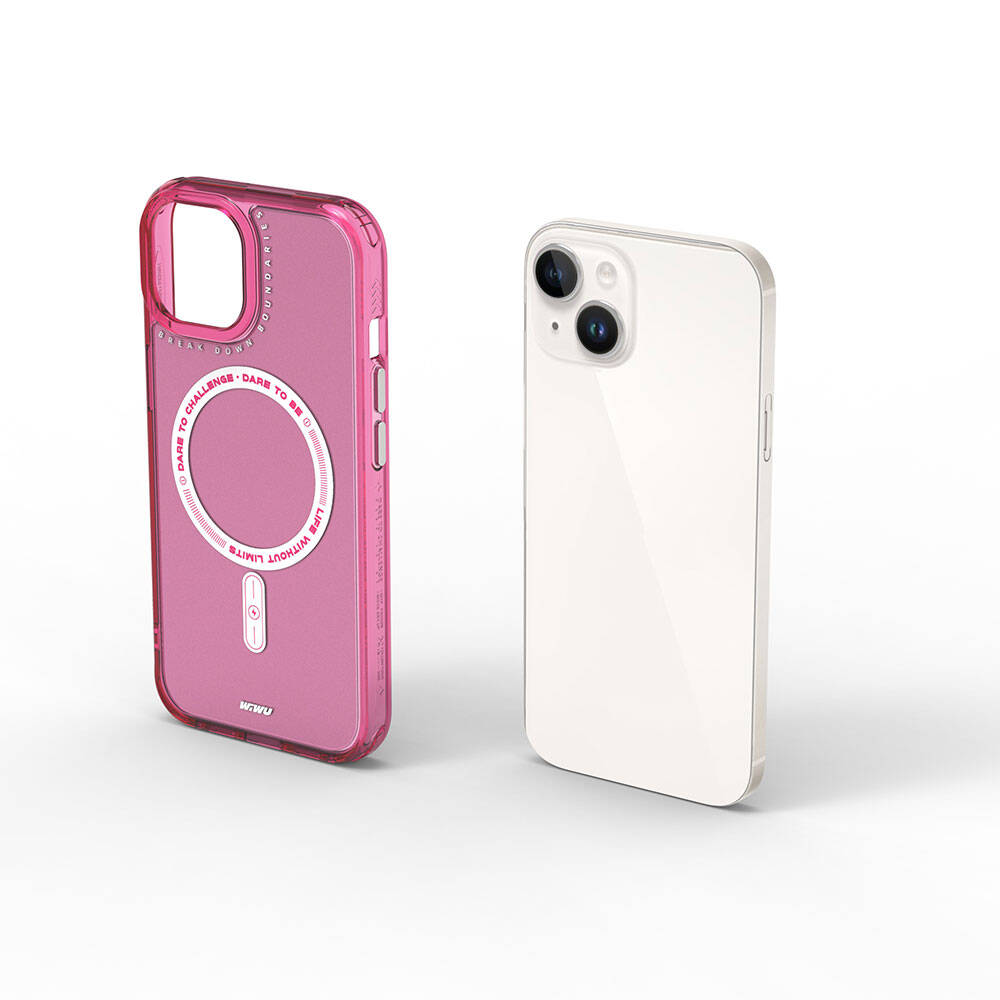 Apple iPhone 15 Case M-safe Charging Feature Wiwu Basic Color J Series Cover Gray 