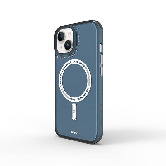 Apple iPhone 15 Case M-safe Charging Feature Wiwu Basic Color J Series Cover Gray 