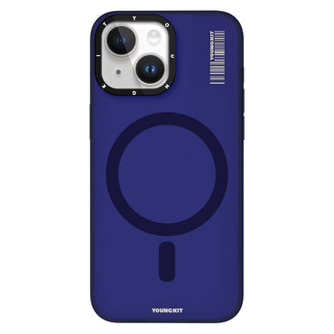 Apple iPhone 15 Case M-safe Charging Feature Youngkit Hidden Sand Series Cover Blue 