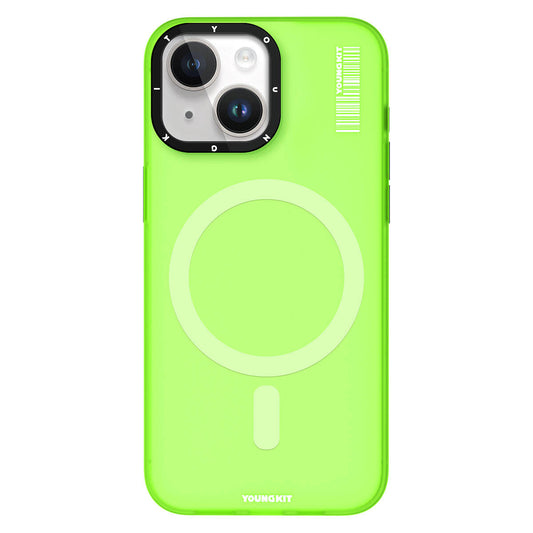 Apple iPhone 15 Case M-safe Charging Feature Youngkit Hidden Sand Series Cover Green 