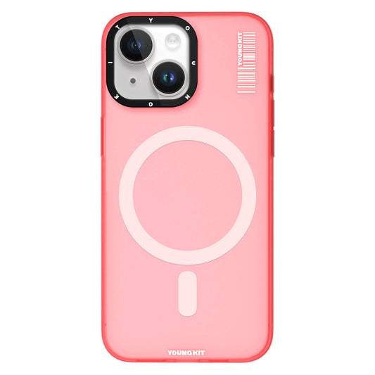 Apple iPhone 15 Case M-safe Charging Feature Youngkit Hidden Sand Series Cover Pink 