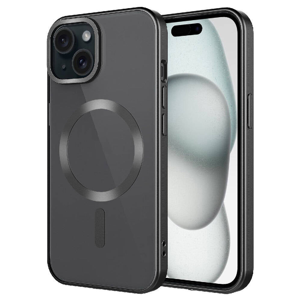 Apple iPhone 15 Kılıf Mat Tasarımlı M-safe Wireless Şarj Özellikli Zore Mat Setro Kapak