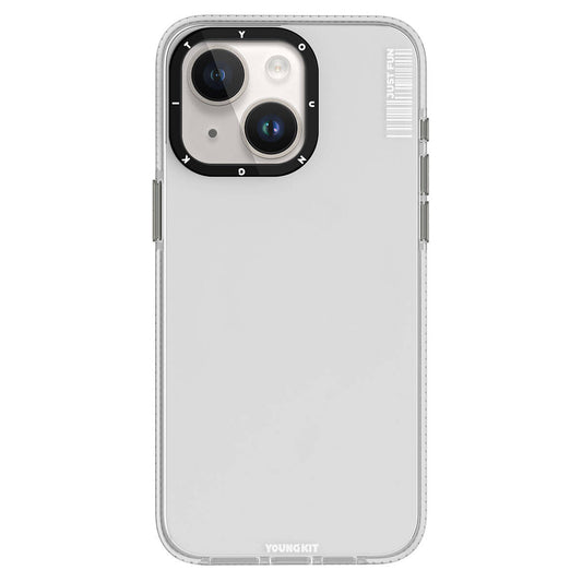 Apple iPhone 15 Case Smooth Flat Back Surface YoungKit Crystal Color Series Cover Colorless 