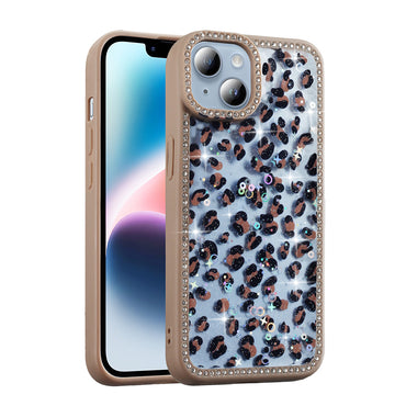 Apple iPhone 15 Case Stone and Glitter Design Zore Azra Cover Black