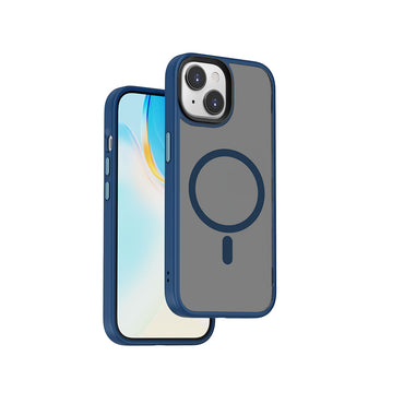 Apple iPhone 15 Case Wiwu FGG-011 M-safe Charging Camera Protection Cover Blue 