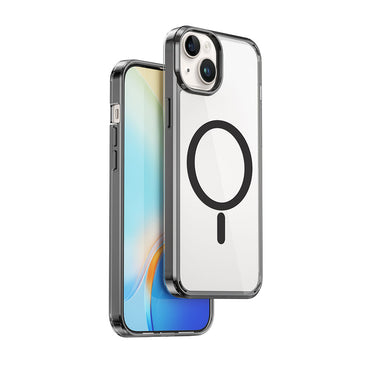 Apple iPhone 15 Case Wiwu MCC-101 Magnetic Crystal Hard PC Cover Colorless 