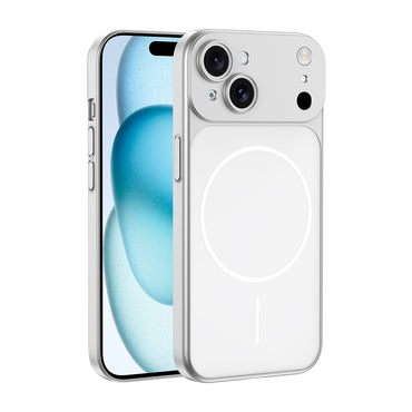 Apple iPhone 15 Kılıf Zore M-Safe Şarj Özellikli Kamera Korumalı Spark Kapak