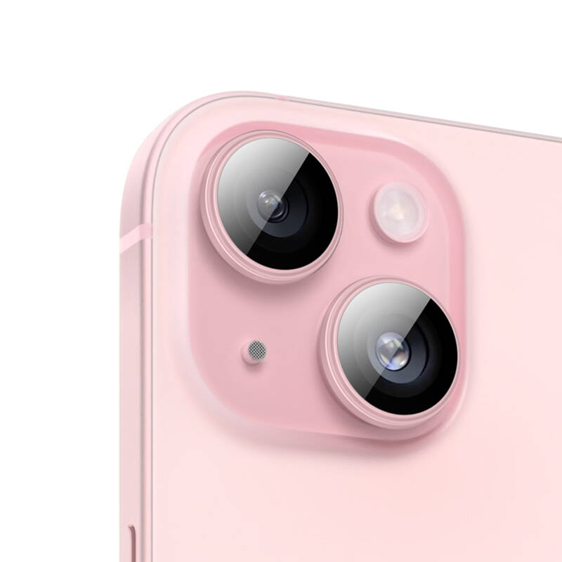Apple iPhone 15 Plus Benks King Kong Corning Camera Lens Protector Pink 